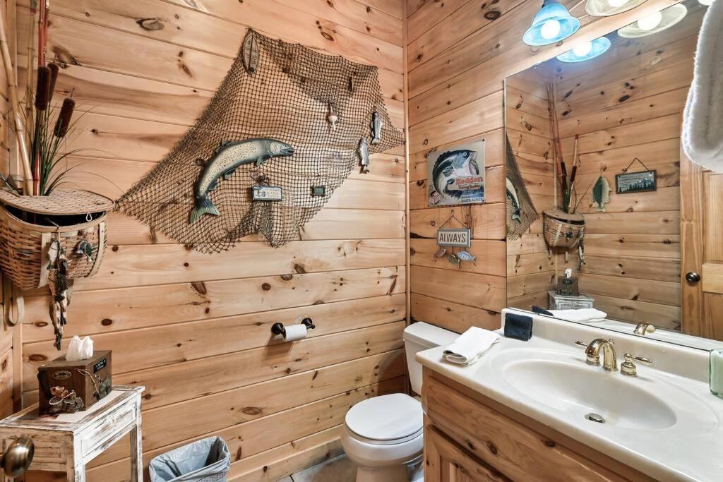 セバービル Spectacular Mtns Views With Private Hot Tub With Pool Table And Private Pondヴィラ エクステリア 写真